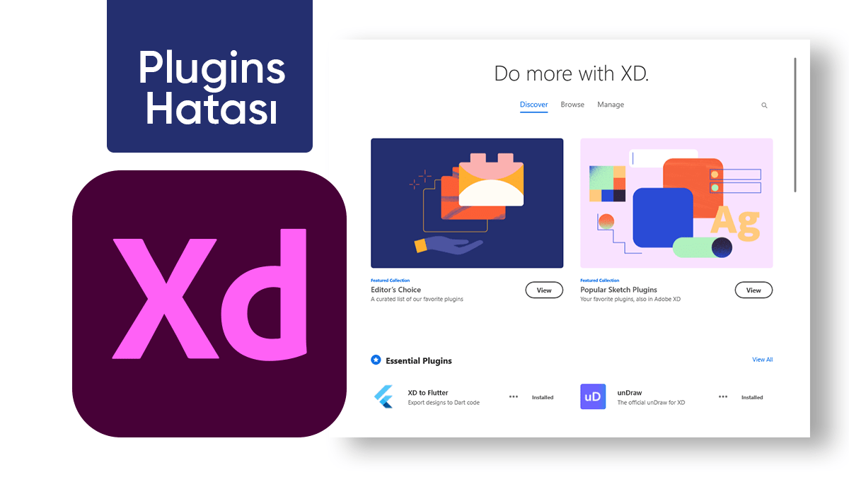 Adobe XD Plugins Bağlantı Hatası